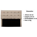 Ver mais imagens de Cabeceira Cama Box Estofada King 195 Cm Clara Suede:bege
