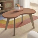 Ver imagem 1 de Mesa de Centro Orgânica 90cm para Sala Cassia Terracota A09 - Mpozenato
