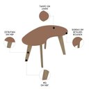 Ver imagem 3 de Mesa de Centro Orgânica 90cm para Sala Cassia Terracota A09 - Mpozenato
