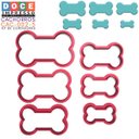 Ver imagem 3 de Kit Cortador Doce Impresso Osso Cachorro Patrulha Pet 6pc 2,5cm até 5cm