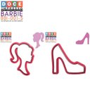 Ver imagem 3 de Kit Cortador Doce Impresso Barbie Silhueta Cabeça Busto e Sapato Salto Alto Fashion:5cm