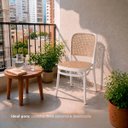 Ver imagem 7 de Kit 4 Cadeiras Roma Design Moderno em Polipropileno para Sala de Jantar Branco