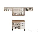 Ver imagem 3 de Cozinha Modulada Completa Alpha 4 Peças (3aéreos+1balcão) C4p180 Freijo/off White - Carraro