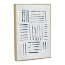 Ver imagem 1 de Quadro Decorativo Carimb Listras com Moldura Filete