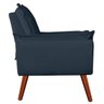 Poltrona Opala Decorativa Suede Azul Marinho - Kasa Sofá - 2