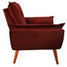 Poltrona Opala Decorativa Veludo Bordo - Kasa Sofá - 2