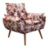 Poltrona Opala Decorativa Estampa Floral - Kasa Sofá - 3