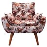 Poltrona Opala Decorativa Estampa Floral - Kasa Sofá - 1