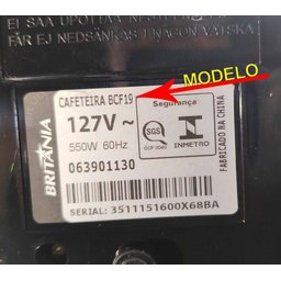 Jarra Compatível para Cafeteira Britânia Bcf19 Preta - 2
