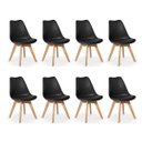 Ver imagem 2 de Kit 8 Cadeiras Eames Wood Leda Design - Preta