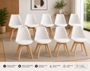 Ver imagem 1 de Kit 8 Cadeiras Eames Wood Leda Design - Branca