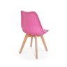 Kit 5 Cadeiras Eames Wood Leda Design - Rosa - 3