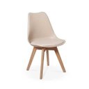 Ver imagem 2 de Kit 5 Cadeiras Eames Wood Leda Design - Nude