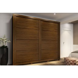 Guarda Roupa Casal Henn 2 Portas de Correr 4 Gavetas Thor - 1