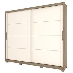 Guarda-Roupa de Casal 2 Portas Deslizantes 4 Gavetas Palace Henn - 2