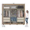Ver imagem 4 de Guarda Roupa 6 Portas 4 Gavetas Garden Henn