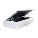 Ver imagem 1 de Base Cama Box Baú Solteiro Sintético Branco Rc Sono Leve 42x88x188
