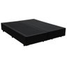 Base Cama Box Bipartido Casal Sintético Preto Rc Sono Leve 38x138x188 - 1