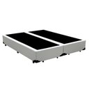 Ver imagem 1 de Base Cama Box Bipartido Casal Sintético Branco Rc Sono Leve 38x138x188