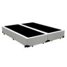 Base Cama Box Bipartido Casal Sintético Branco Rc Sono Leve 38x138x188 - 1