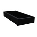 Ver imagem 1 de Base Cama Box Solteiro Sintético Preto Rc Sono Leve 38x88x188
