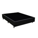 Ver imagem 2 de Cama Box Casal Colchão Espuma D33 Bordado + Box Sintético Preto Rc Sono Leve 52x138x188