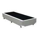 Ver imagem 2 de Cama Box Solteiro Colchão Espuma D33 Bordado + Box Sintético Branco Rc Sono Leve 52x88x188