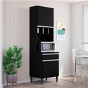 Ver imagem 3 de Paneleiro Microondas 202x61cm Andreia Preto Reajl Moveis