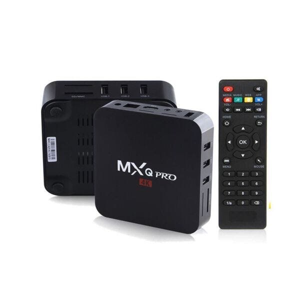 TV Box 4K Mxq Pro 32 Gb de Memória Interna + 4 Gb de Ram Android 9.1 - 5