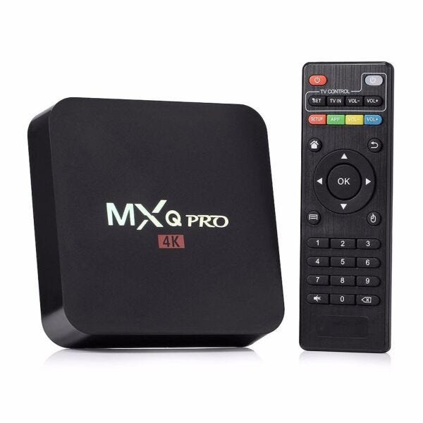 TV Box 4K Mxq Pro 32 Gb de Memória Interna + 4 Gb de Ram Android 9.1 - 10