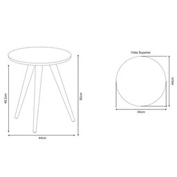 Mesa Lateral Ambiente Sorelle Verde Pistache – Hb Móveis - 2