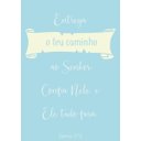 Ver imagem 2 de Kit 2 Quadros Entrega O Teu Caminho Ao Senhor. Confia Nele, e Ele Tudo Fará