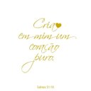 Ver imagem 2 de Kit 2 Quadros Cria em mim um coração puro Amarelo