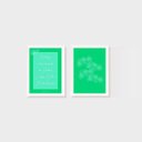 Ver imagem 1 de Kit 2 Quadros Entrega O Teu Caminho Ao Senhor. Confia Nele, e Ele Tudo Fará. Verde