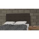 Ver imagem 2 de Cabeceira Casal King 193cm Para Cama Box Luna Suede Marrom - SA Móveis