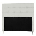 Ver imagem 1 de Cabeceira Casal King 193cm Para Cama Box Luna Napa Branco - SA Móveis