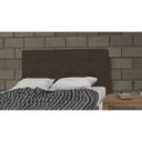 Ver imagem 2 de Cabeceira Casal King 193cm Para Cama Box Luna Napa Marrom - SA Móveis