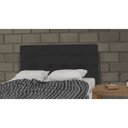Ver imagem 2 de Cabeceira Casal King 193cm Para Cama Box Luna Suede Preto - SA Móveis