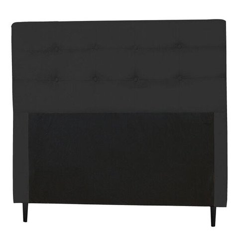 Cabeceira Casal King 193cm Para Cama Box Luna Suede Preto - SA Móveis