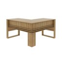 Ver imagem 5 de Mesa para Escritório 136cm em L com Detalhe Ripado Me4145 Amêndoa Tecnomobili