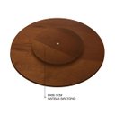 Ver imagem 4 de Prato Giratório para Servir Sobrepor Mesa de Jantar 80 Cm Castanho