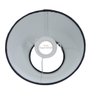 Cúpula Clássica de Abajur Luminária 11x10x19cm de Tecido Algodão Soquete Nacional Ref 16 - 3