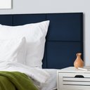 Ver imagem 3 de Cabeceira Painel para Cama Box Casal Queen Tecido Veludo - Azul