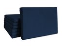 Ver imagem 1 de Cabeceira Painel para Cama Box Casal Queen Tecido Veludo - Azul