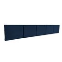 Ver imagem 5 de Cabeceira Painel para Cama Box Casal Queen Tecido Veludo - Azul