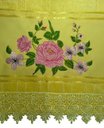 Ver imagem 5 de Jogo de Toalhas de Banho e Rosto bordadas. Estampa: Rosas e Botões. Cor: Amarelo. Dohler Artesanalle