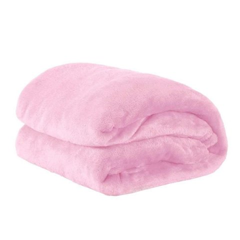 Cobertor Casal Manta Microfibra Lisa Soft Veludo 2,20mx1.80m:Rosa