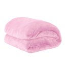 Ver imagem 1 de Cobertor Casal Manta Microfibra Lisa Soft Veludo 2,20mx1.80m:Rosa