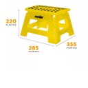 Ver imagem 4 de Banqueta Banquinho Plástico Dobrável 22cm 150kg Alça Vonder