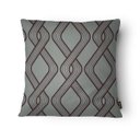 Ver imagem 1 de Capa para Almofada Silk Home 43x43cm - Belchior - Cinza/ Geométrico